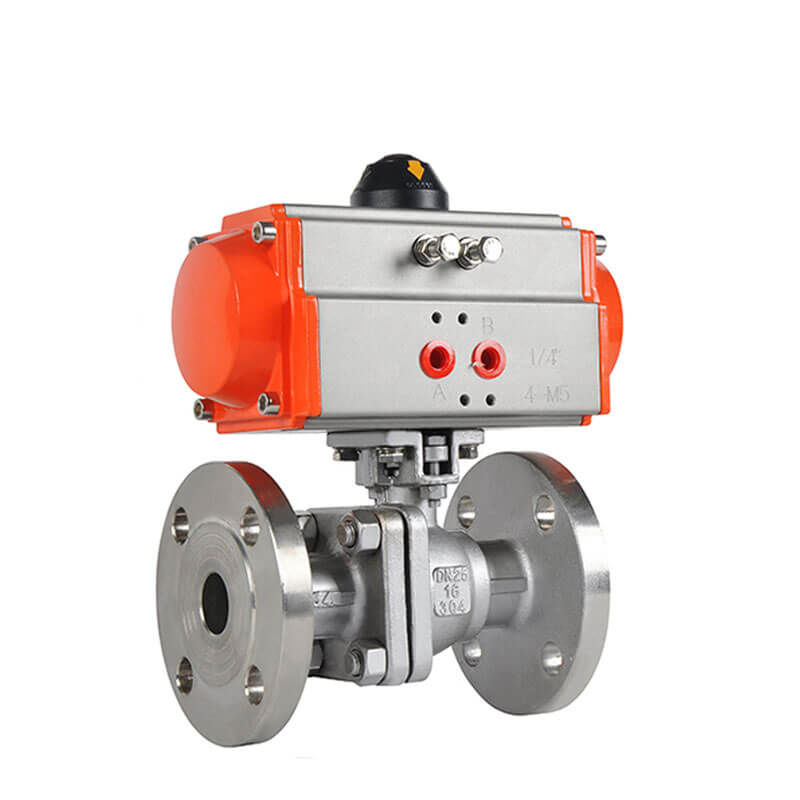 HK55-F Flanged Pneumatic Actuated Ball Valve